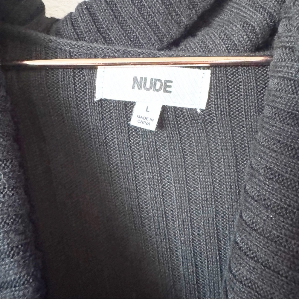 DASH Black Ribbed Knit Dress - Picture 6 of 11